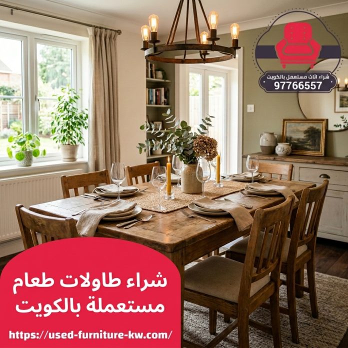 شراء طاولات طعام مستعملة بالكويت